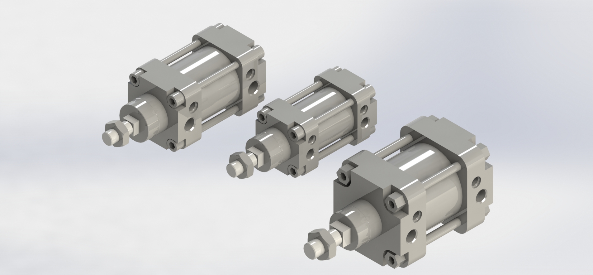FESTO 2.2 1-2 和 3 英寸 DNGL 气动缸